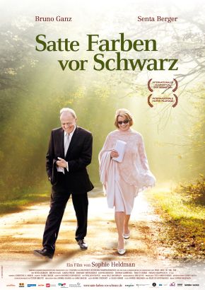 Satte farben vor schwarz