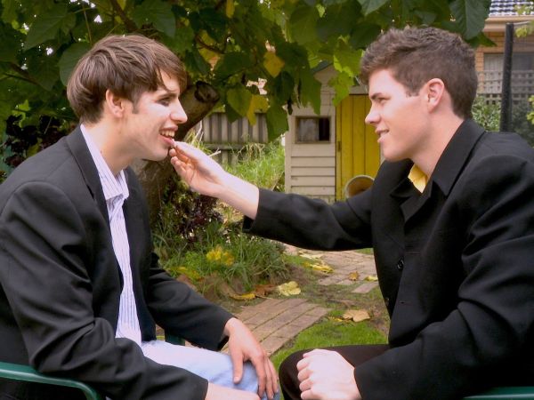 Gay men sex galleries Hung shemale fucks male