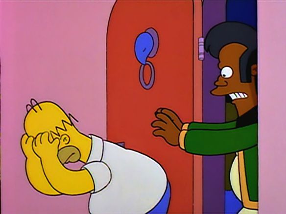 The Simpsons Homer and Apu (1994) Mark Kirkland Synopsis